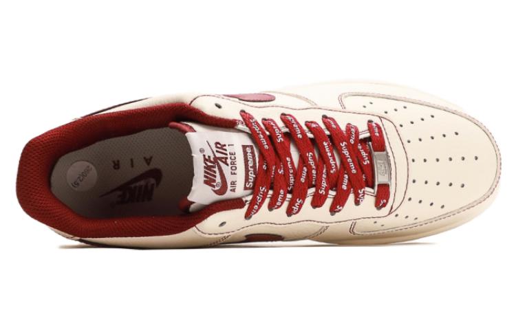 (WMNS) Nike x Supreme Air Force 1 Low 'White Red' SU0220-013