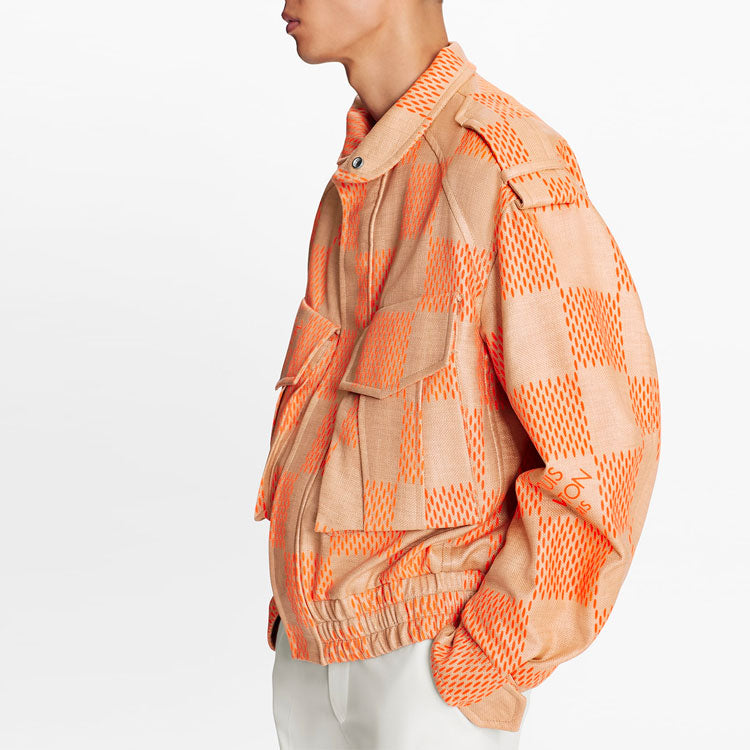 LOUIS VUITTON LV SS21 Damier Checkered Long Sleeve Jacket For Men Brown 1A8PMT