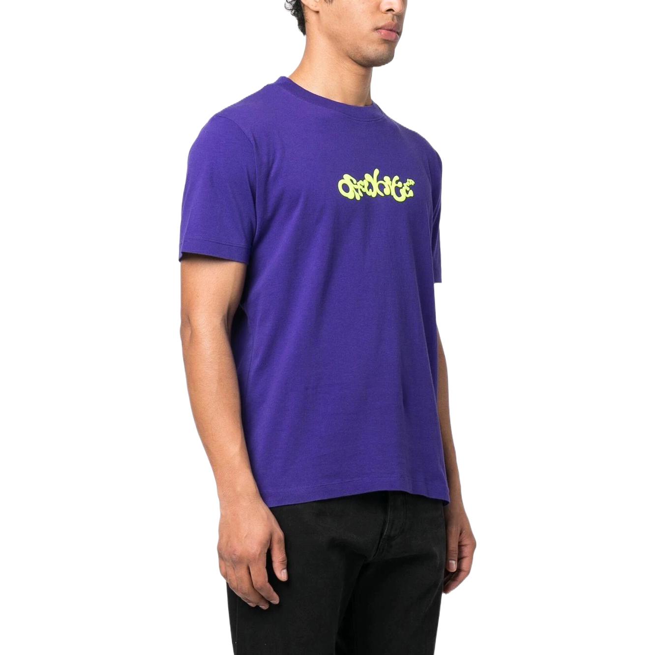 Off-White Opposite Arrow Slim T-Shirt 'Purple' OMAA027S23JER0063750