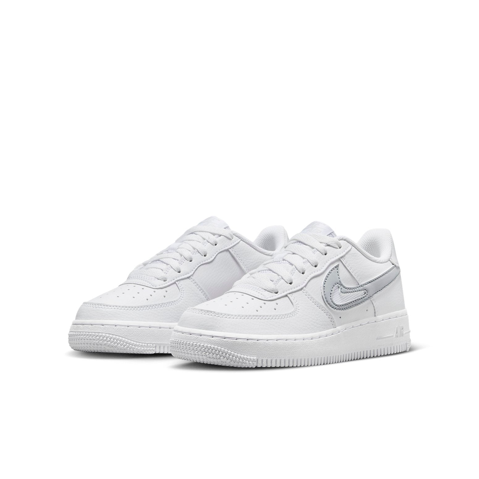 (GS) Nike Air Force 1 Low Cut Out 'Soft Grey' FQ2413-100