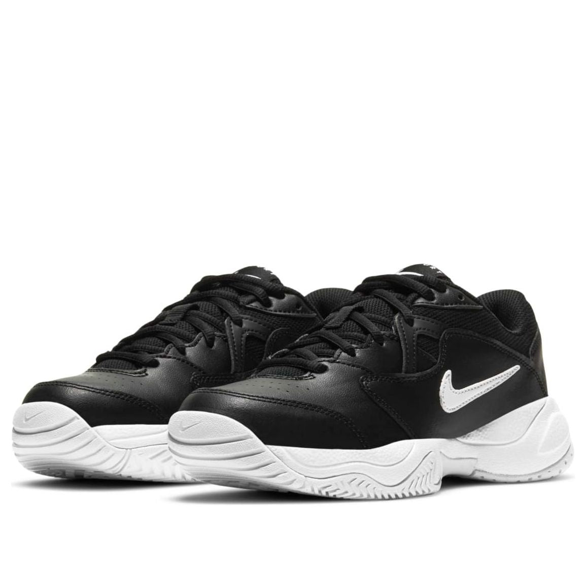(GS) Nike Court Jr Lite 2 'Black White' CD0440-004