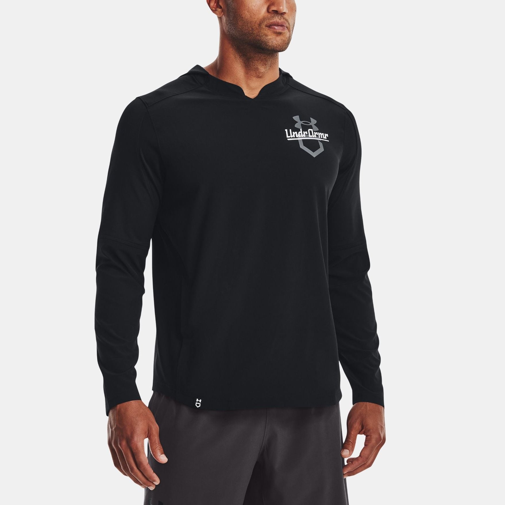Under Armour Hooded Cage Jacket 'Black Grey' 1374376-001