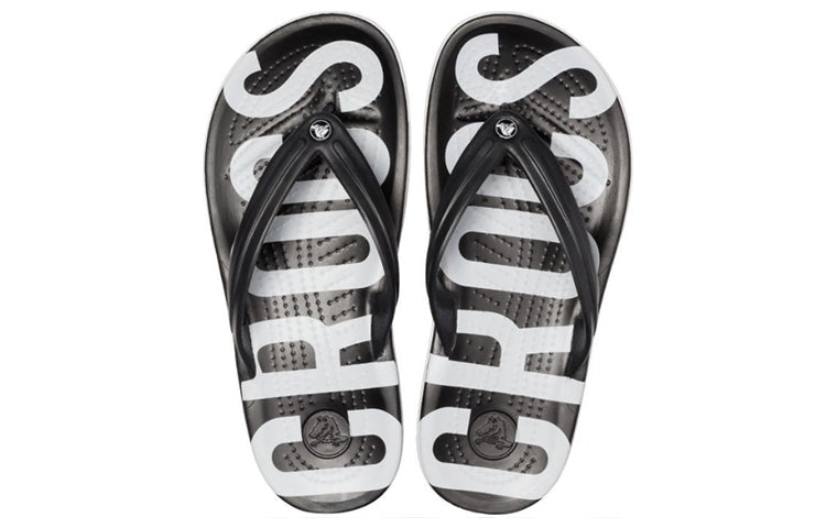 Crocs Crocband Printed Flip Flip-Flops Black White 205943-066