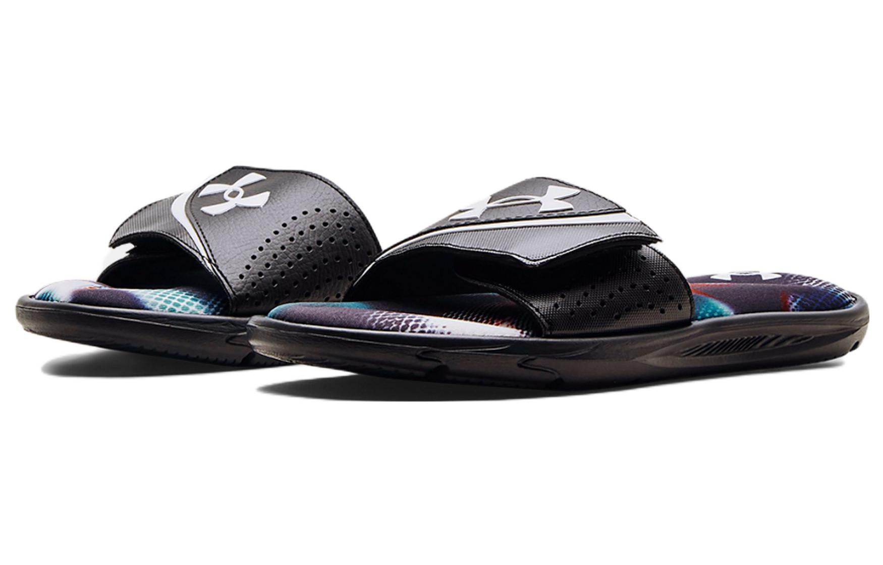Under Armour Ignite 6 Graphic Strap Slide 'Cruise Blue Camo' 3024450-400