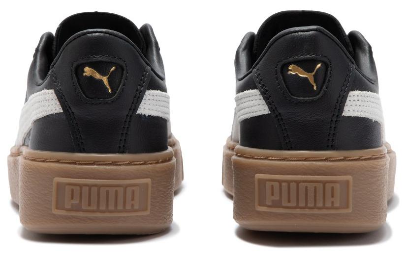 (WMNS) PUMA Basket Platform L 'Black' 394369-02