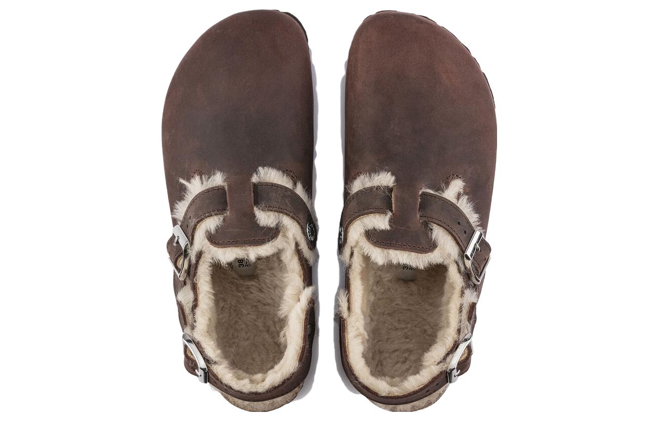 (WMNS) Birkenstock Tokio Shearling Oiled Leather 'Habana' 1023222