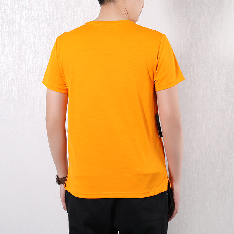 Nike Logo Printing Round Neck Short Sleeve Orange AJ8022-833