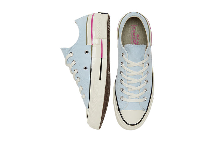 (WMNS) Converse Chuck 70 Low 'Colorblock - Chambray Blue' 570789C