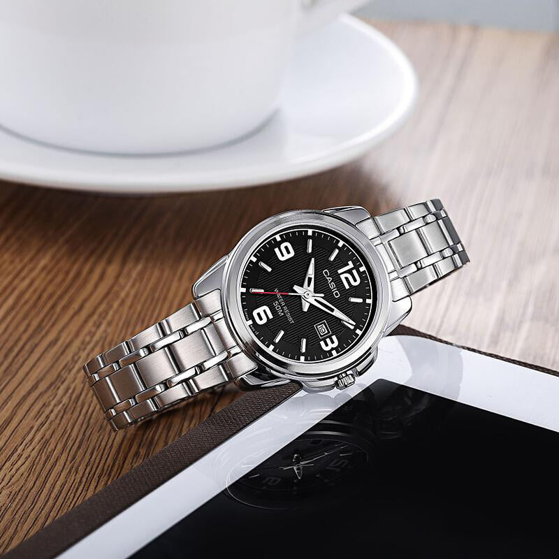 CASIO Classic Fashion Hand Series Quartz Business Silver Analog LTP-1314D-1AV