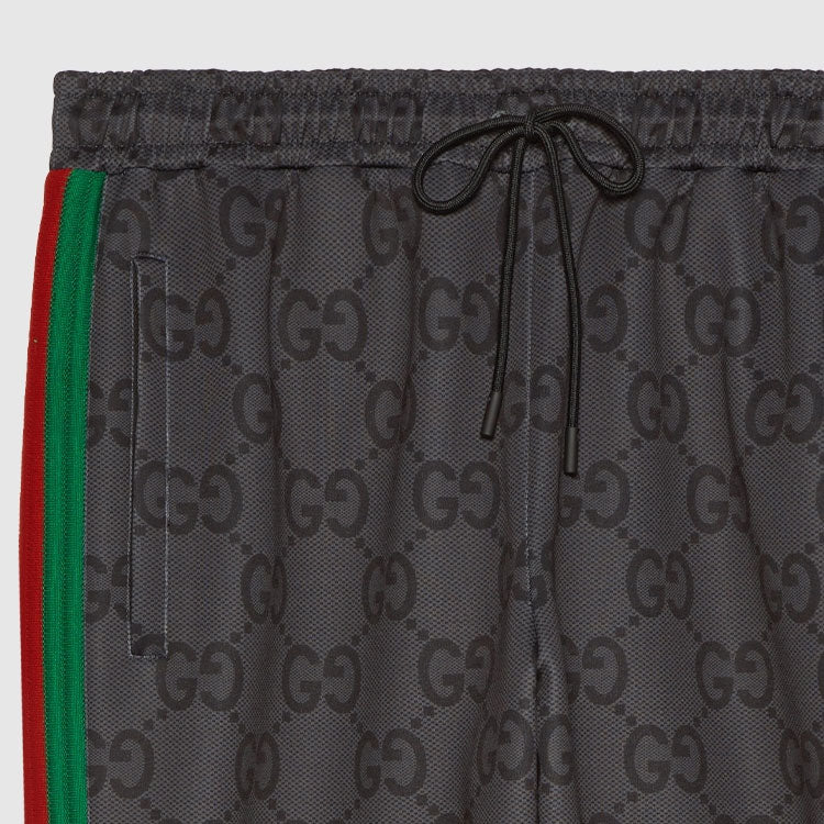 Gucci Jumbo GG Jogging Pant With Web 'Grey Dark Grey' 715192-XJF52-1155