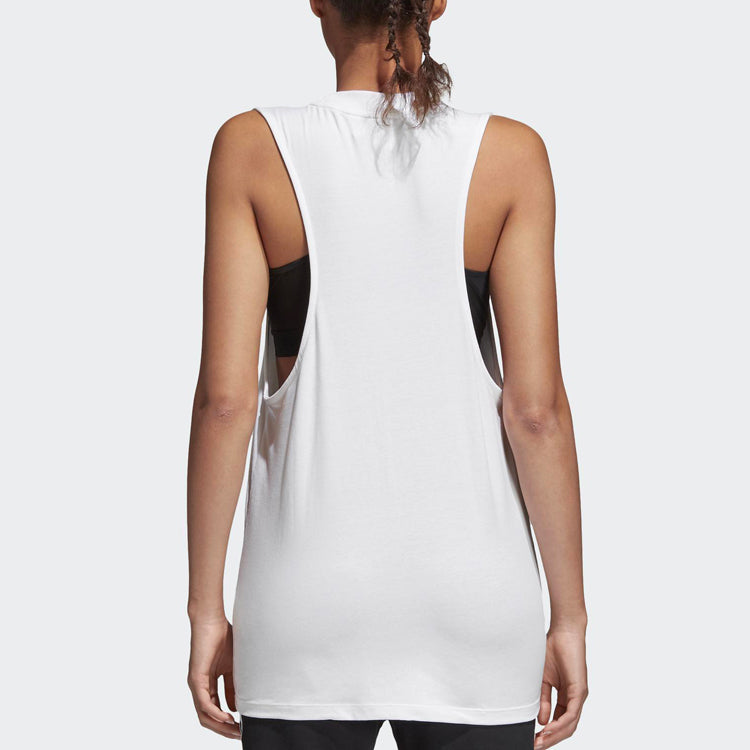 (WMNS) adidas originals Trefoil Tank Top White Black CE5580