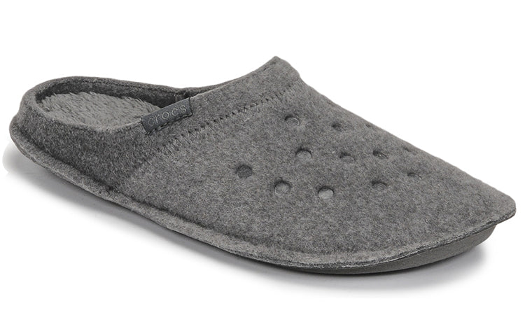 Crocs Classic Slipper Casual Thicken Stay Warm Shoe Unisex Gray 203600-00Q