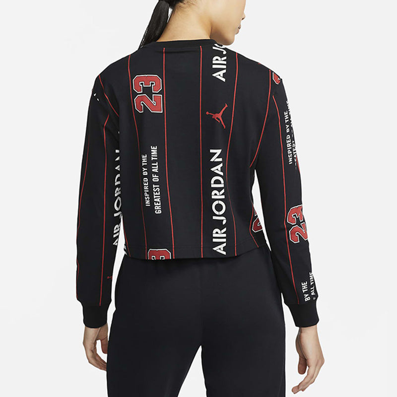 (WMNS) Nike Casual Sports Breathable Round Neck Short Long Sleeves T-Shirt DJ2704-010