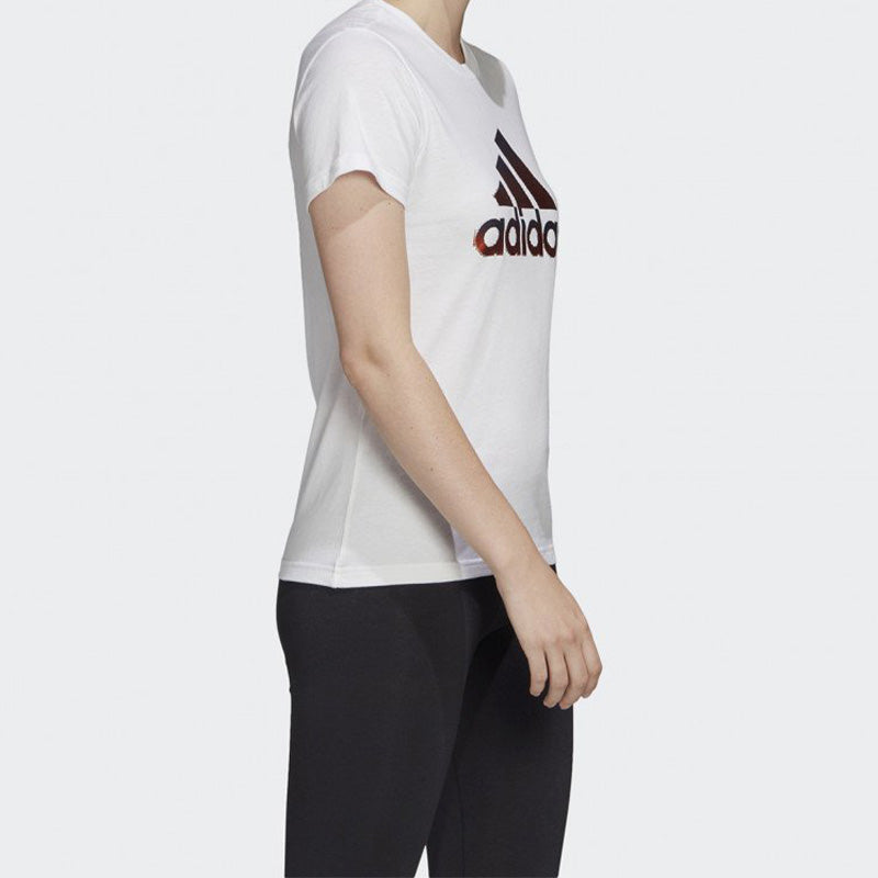 (WMNS) adidas Training Sports Round-neck Short-sleeve Tee White FJ5012