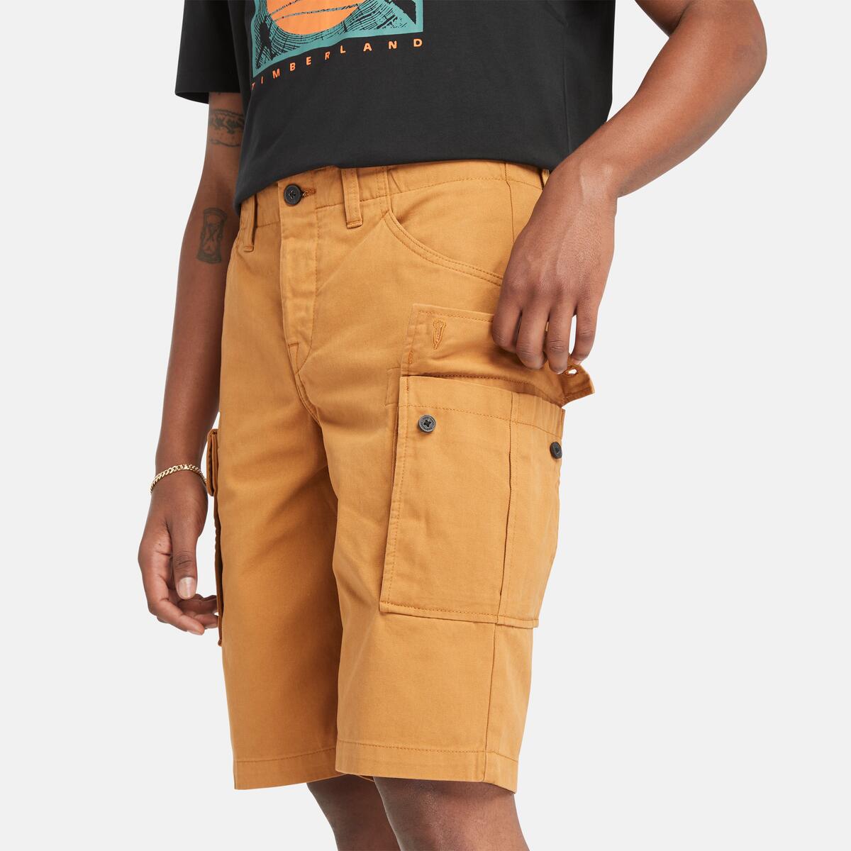 Timberland Twill Cargo Shorts 'Tan' A5U1B-P47