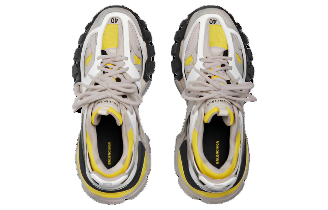 (WMNS) Balenciaga Track Sneakers 'Yellow White Beige' 542436W3SU61297
