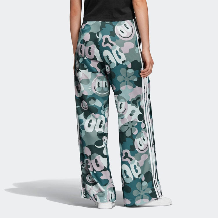 (WMNS) adidas x Hattie Stewar Loose-Fit Printing Pants 'Green' DV2670