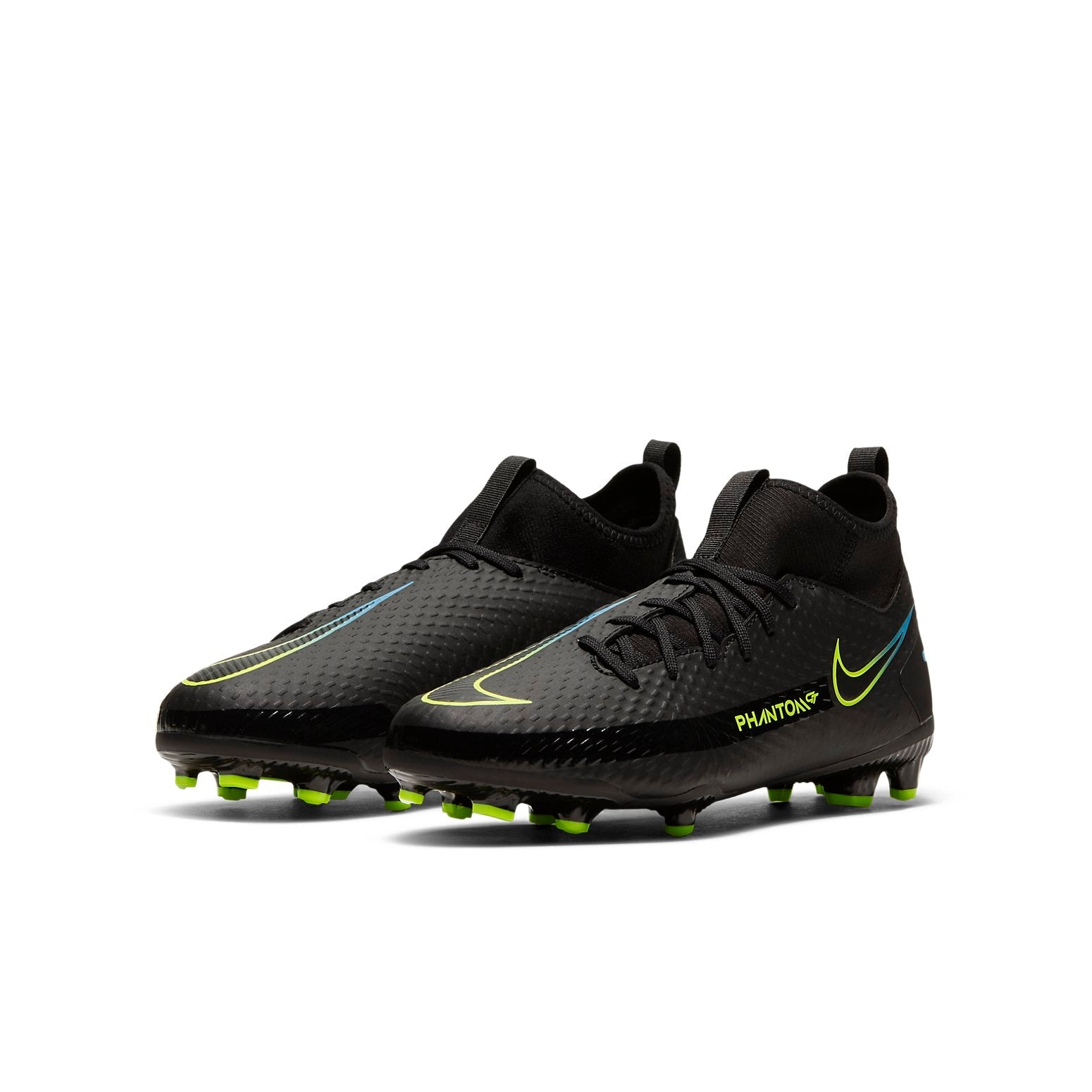 (GS) Nike Phantom GT Academy DF FG MG 'Black Yellow' CW6694-090