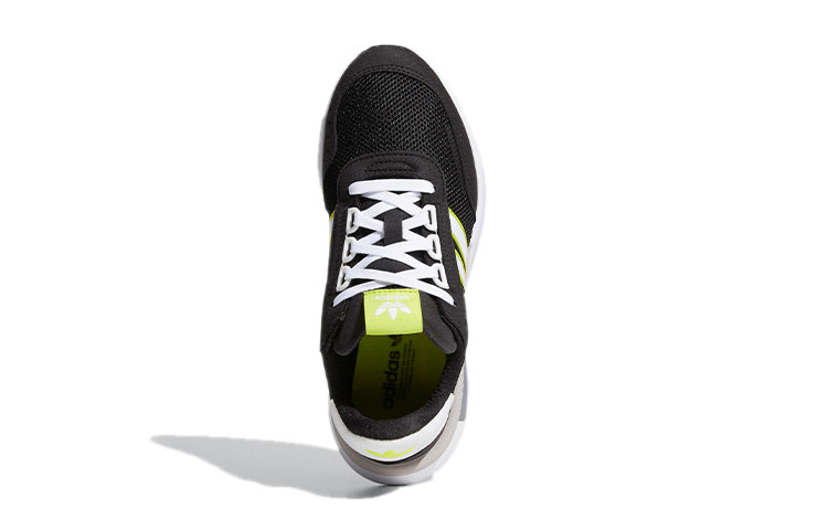 (GS) adidas originals Retroset J 'Black White Yellow' FW7847