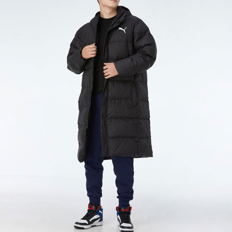 PUMA Long Oversized Down Jacket 'Black White' 585403-01