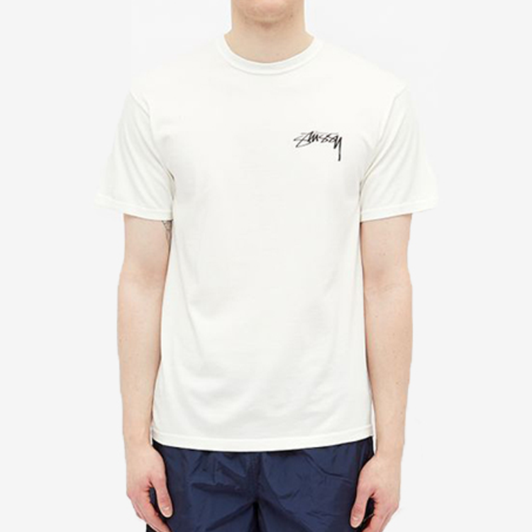Men's Stussy Bloom Tee Flowers Short Sleeve White 1904521-1002