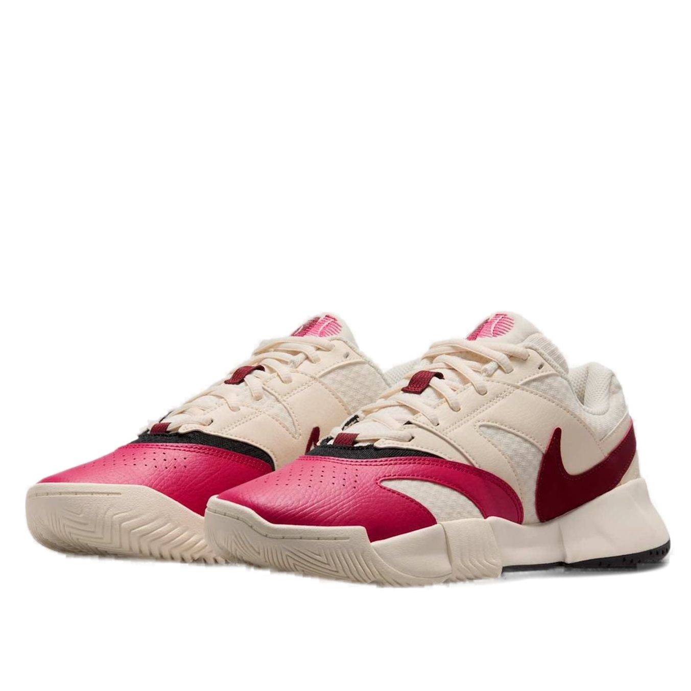 (WMNS) Nike Court Lite 4 'Pale Ivory Sail Black Team Red' FD6575-103