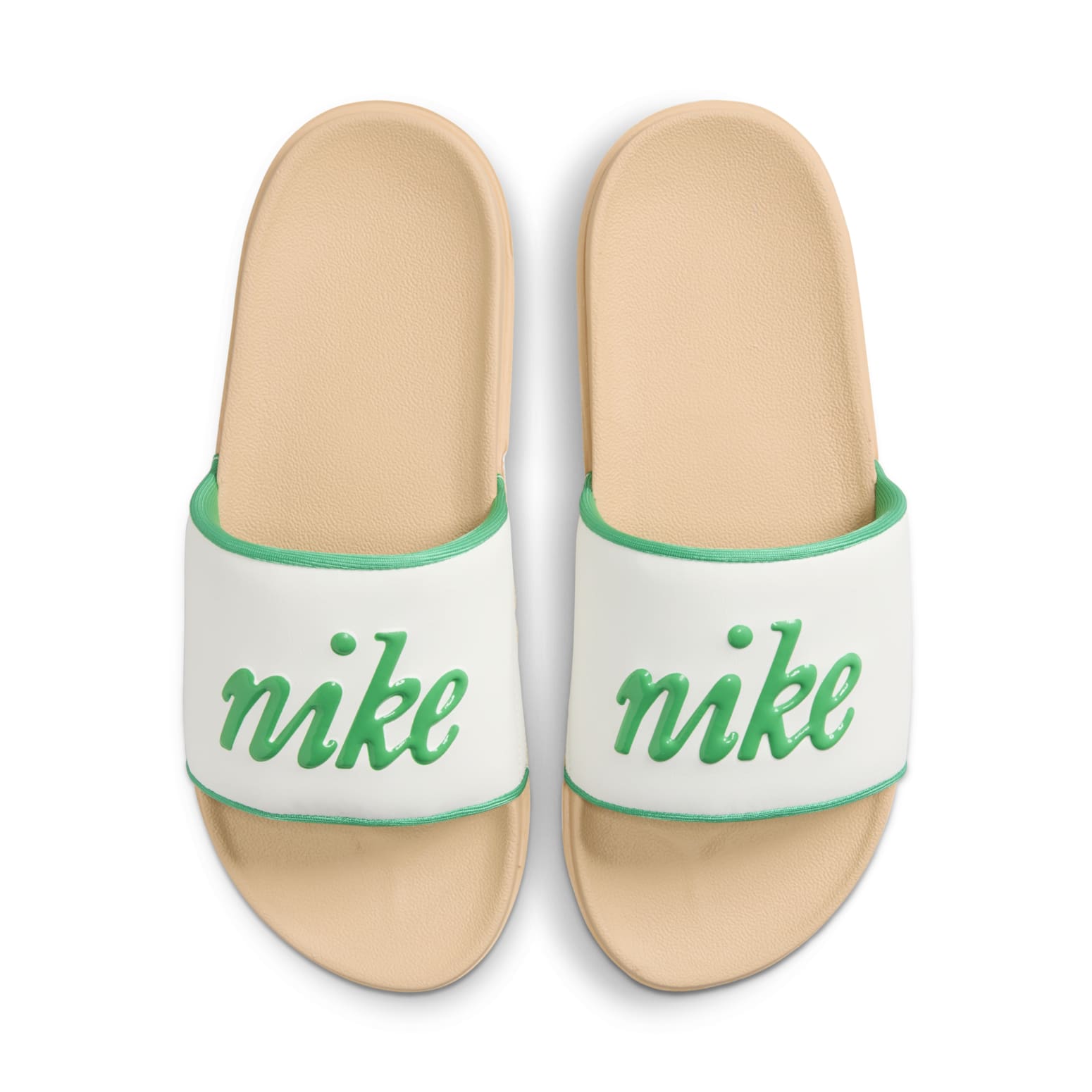 (WMNS) Nike Offcourt Slides 'Sail Stadium Green' BQ4632-110