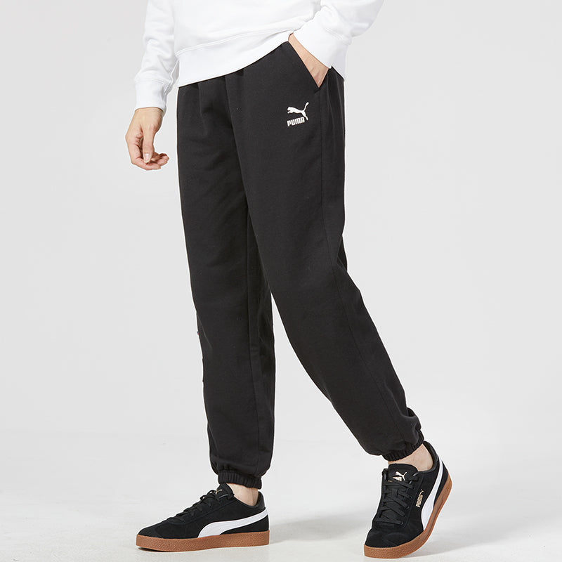PUMA Team Badge Regular Track Pants 'Black' 677378-01
