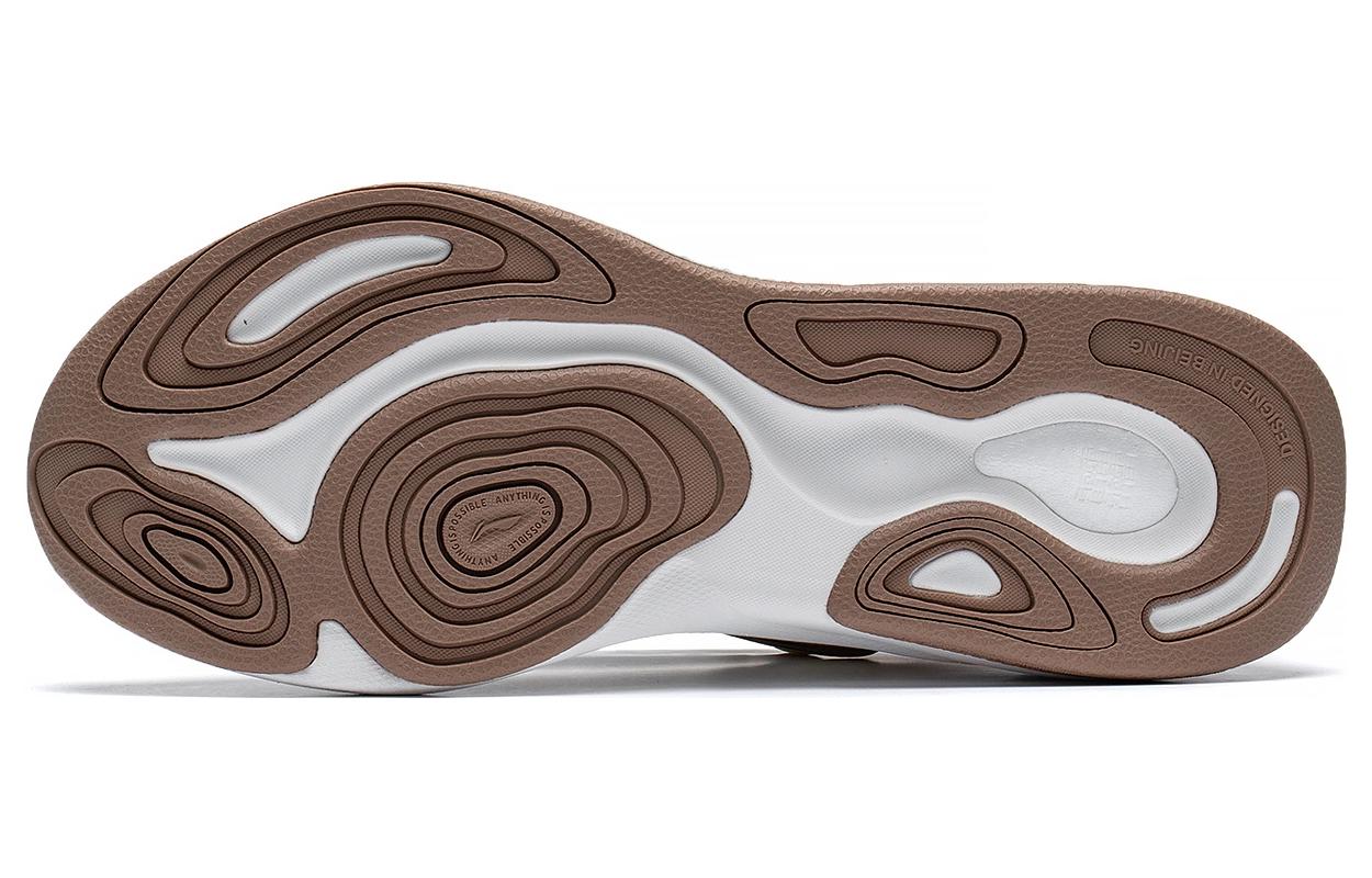 (WMNS) Li-Ning Yunji 'White Grey Brown' AGLS108-4