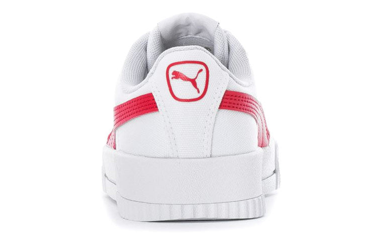 (WMNS) PUMA Carina Canvas Sneakers White/Red 368669-04
