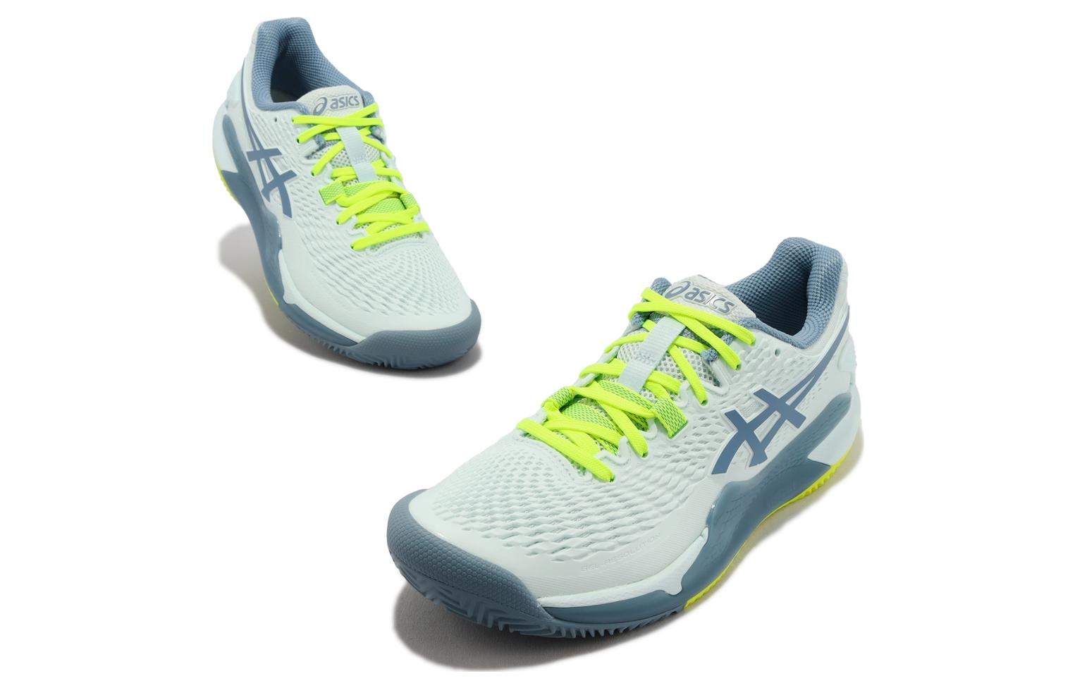 (WMNS) ASICS GEL-Resolution 9 Clay 'Restful Teal Yellow' 1042A224400