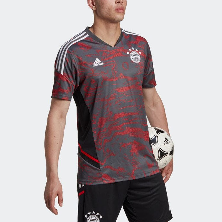 adidas FC Bayern Condivo 22 Training Jersey 'Red Grey' HF1391
