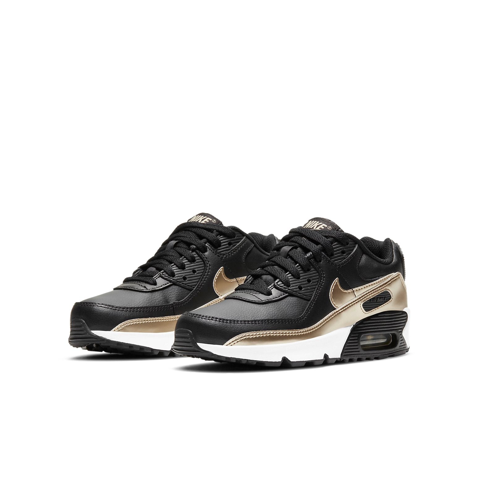 (GS) Nike Air Max 90 LTR 'Black Metallic Gold Star' CD6864-008