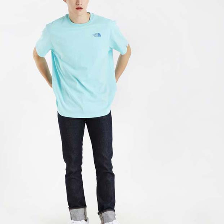 THE NORTH FACE Unisex GO-GREEN Printing Tee Blue NT7UL12L