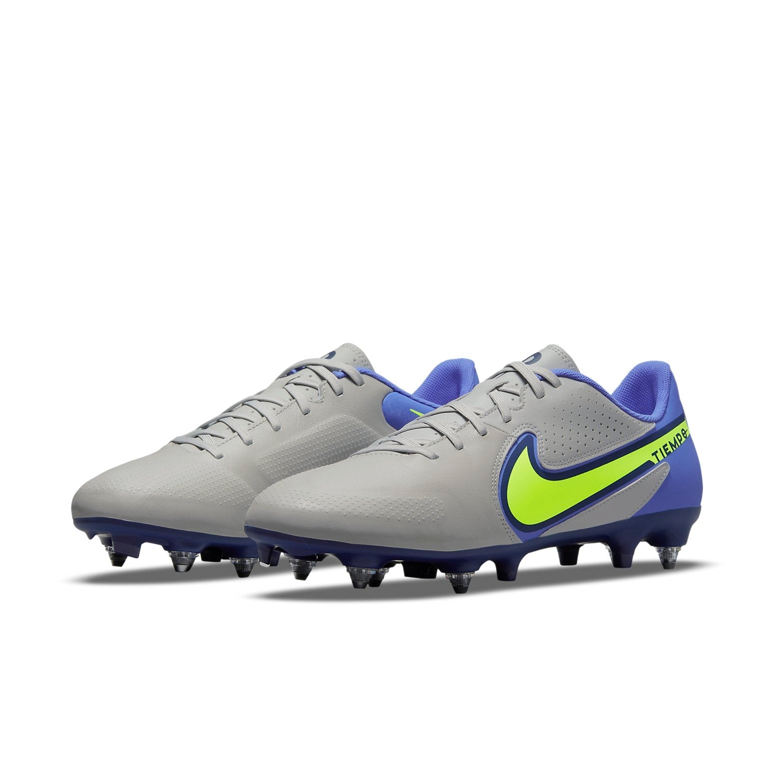 Nike Tiempo Legend 9 Academy SG-Pro AC Soccer Shoes Grey/Blue DB0628-075