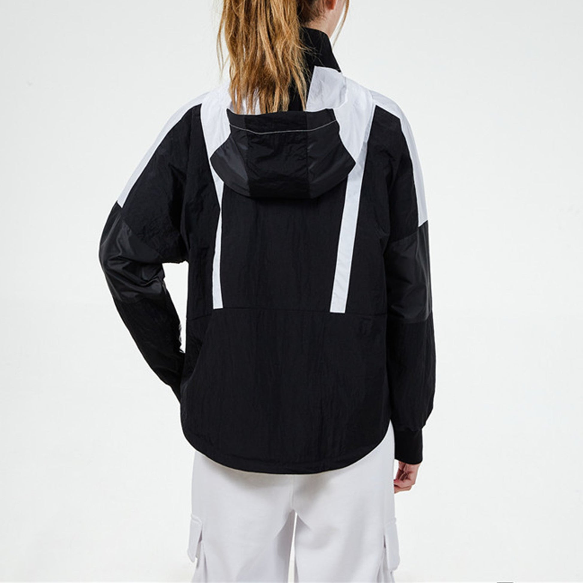 (WMNS) adidas Sports Running Training Wear-Resistant Casual Hooded Jacket Black H09730