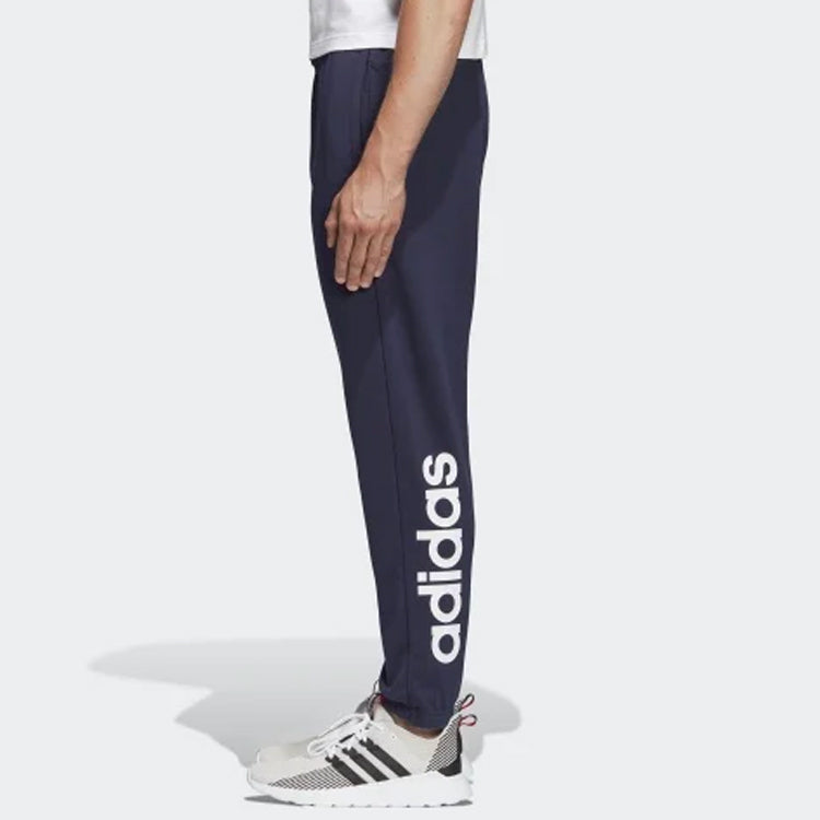 adidas Essentials Athleisure Casual Sports Running Long Pants Blue DU0397
