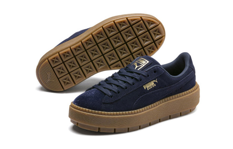 PUMA Suede Platform Trace Velor 'Navy' 366696-03