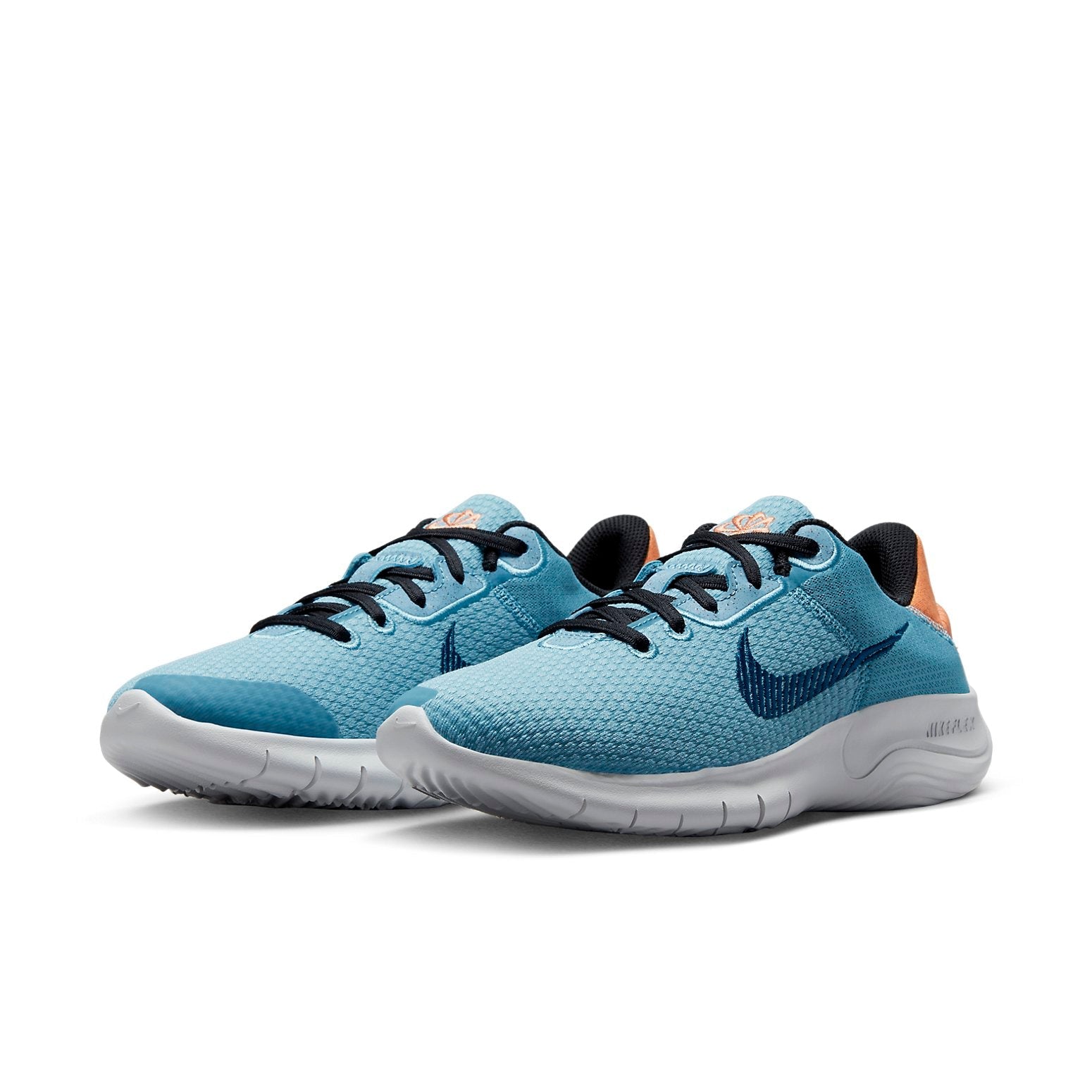 (WMNS) Nike Flex Experience Run 11 Next Nature 'Grey Blue Orange' DD9283-401