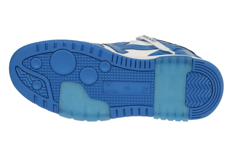 Off-White Out Of Office Low-Top Patent Sneaker 'Blue White' OMIA189F22LEA0060145
