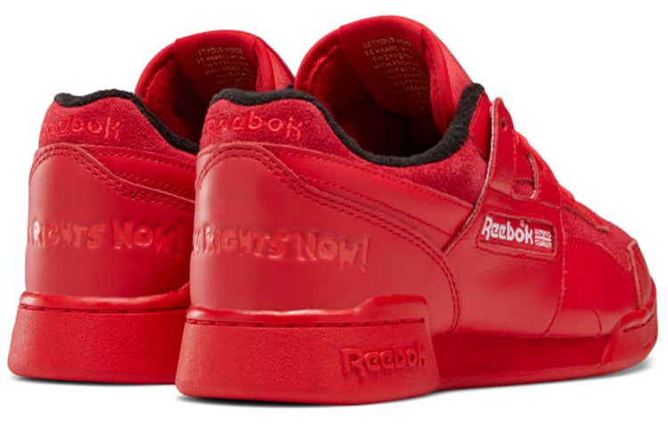 Reebok Workout Plus Lightweight Cozy Low Tops Casual Skateboarding Shoes Unisex Red GV8274