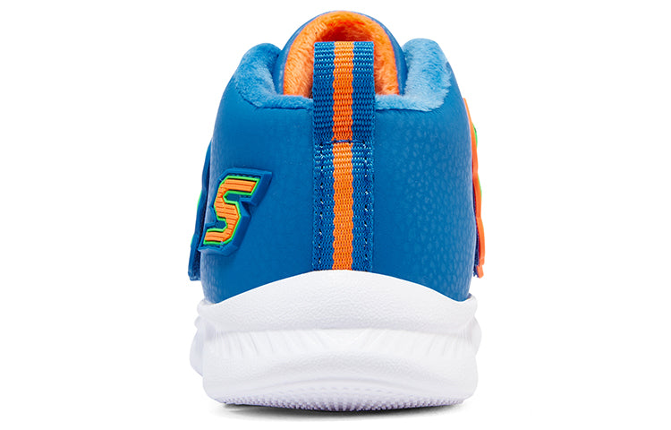(GS) Skechers Dinosaur Comfy Shoes 'Blue Orange' 407226N-BLLM