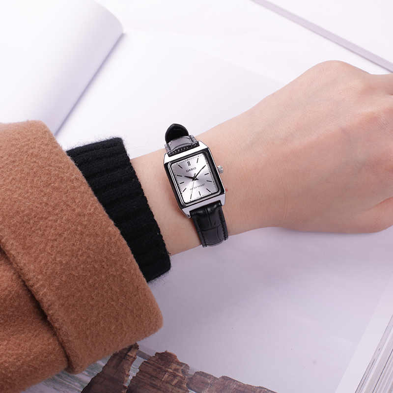 CASIO Female DRESS Japan / South Korea Fashion Quartz Black Analog LTP-V007L-7E1
