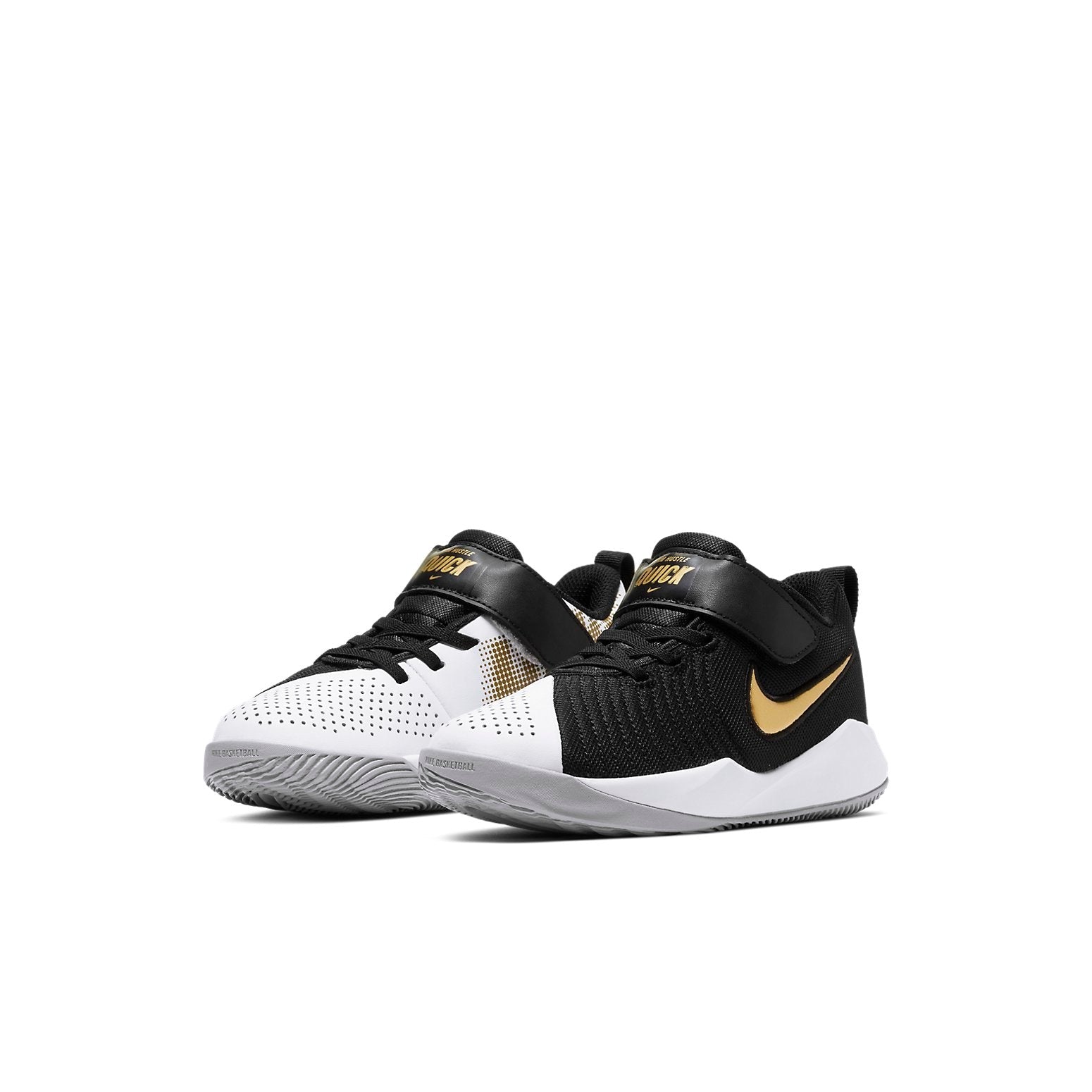 (PS) Nike Team Hustle Quick 2 Low 'Black Gold' AT5299-010