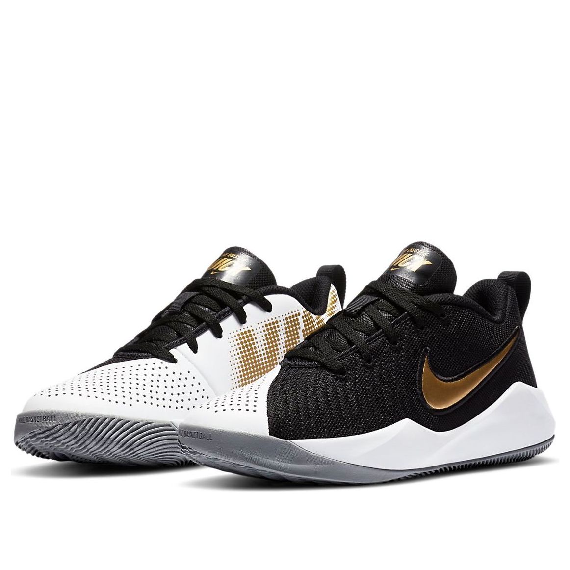 (GS) Nike Team Hustle Quick 2 'Black Gold' AT5298-010