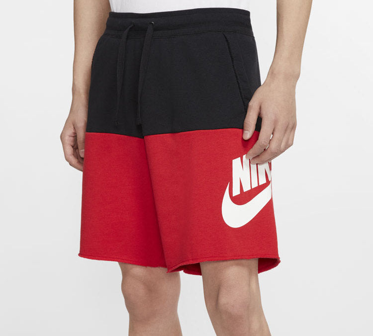 Nike Large Logo Sports Shorts Black Red Blackred CJ4353-011