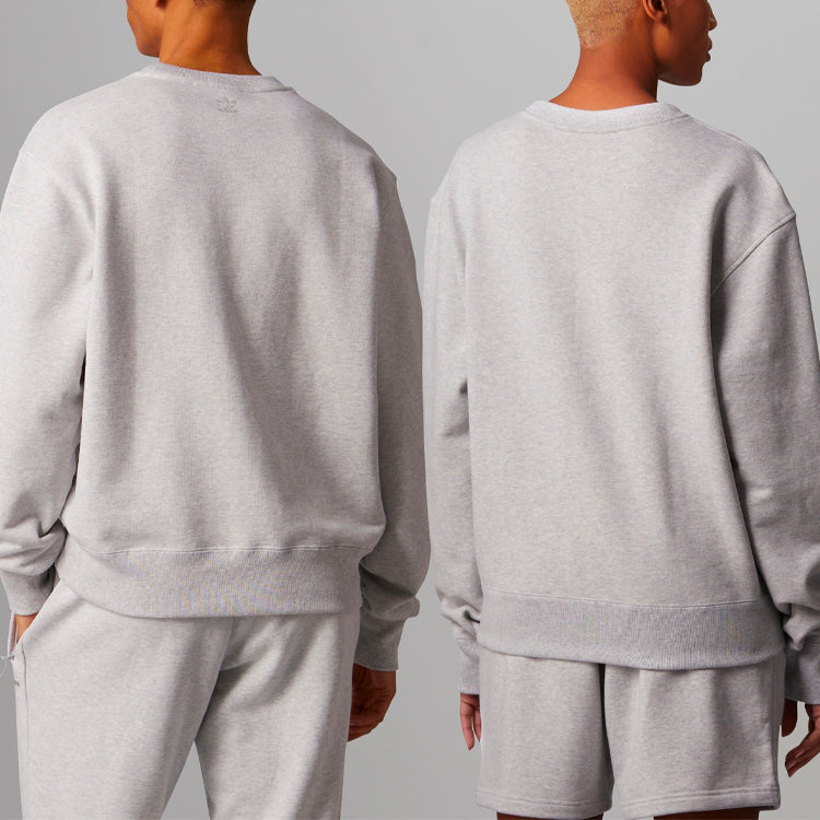 adidas x Pharrell Humanrace Logo Sweatshirt 'Light Grey' HI5543