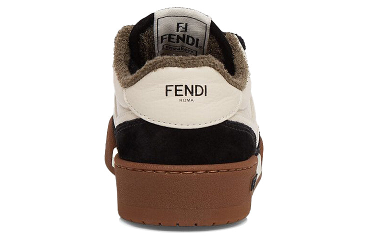 (WMNS) FENDI Match Low Top Suede 'Black Beige' 8E8252AHH2F1FZB