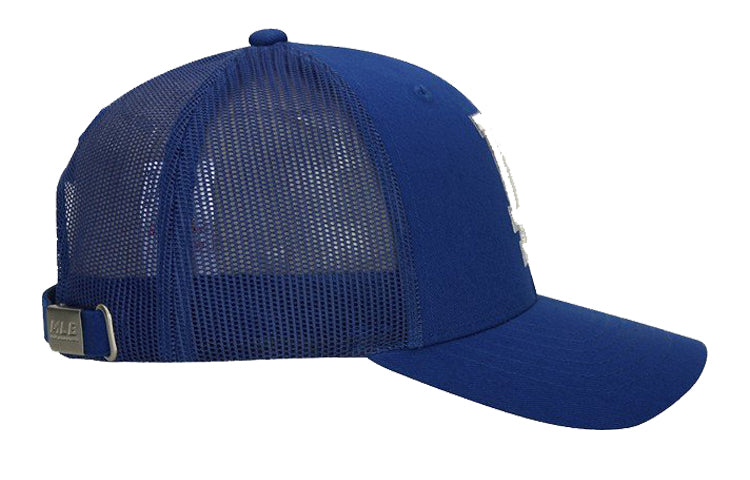 MLB Los Angeles Dodgers Alphabet Embroidered Hollow Out Baseball Cap Navy Blue 32CP75011