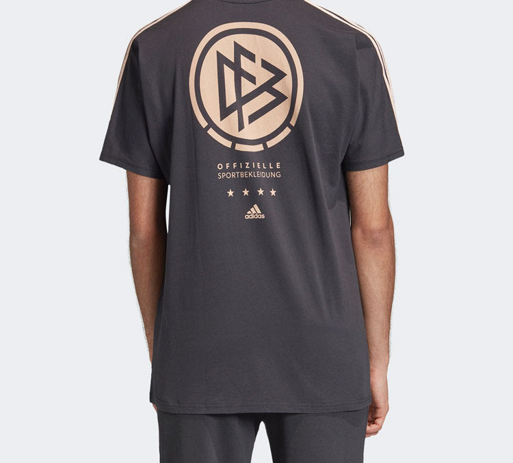 adidas Germany National Team Casual Short Sleeve Black FI1471